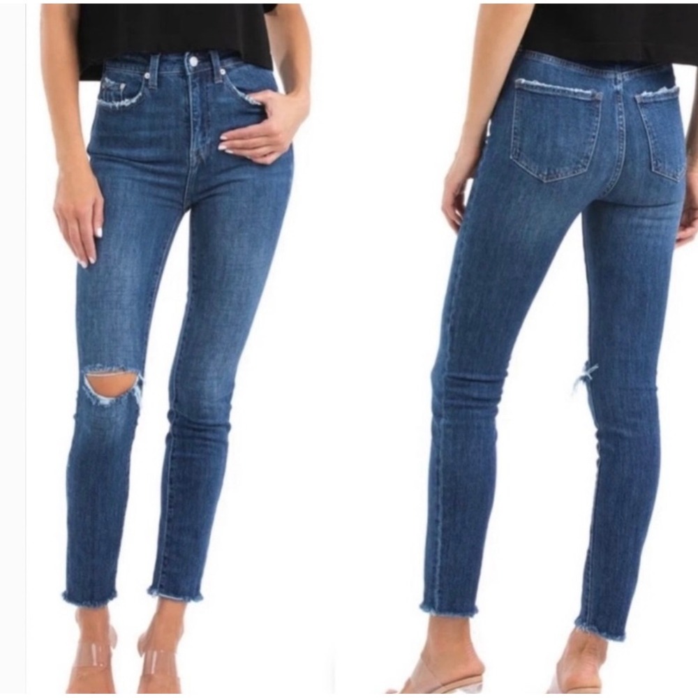 Pistola Denim‎ Jeans Womens Size 30 Ripped Knee Frayed Hem High Rise size 30